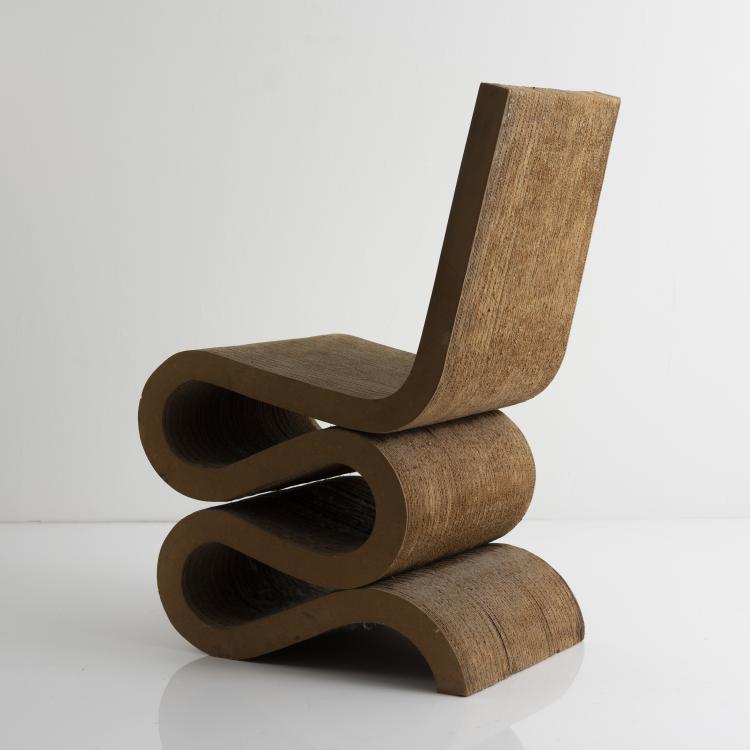 Bild 3 zu Objekt, Stuhl 'Wiggle Side Chair', 1972, Vitra, Weil am Rhein, 146C 654