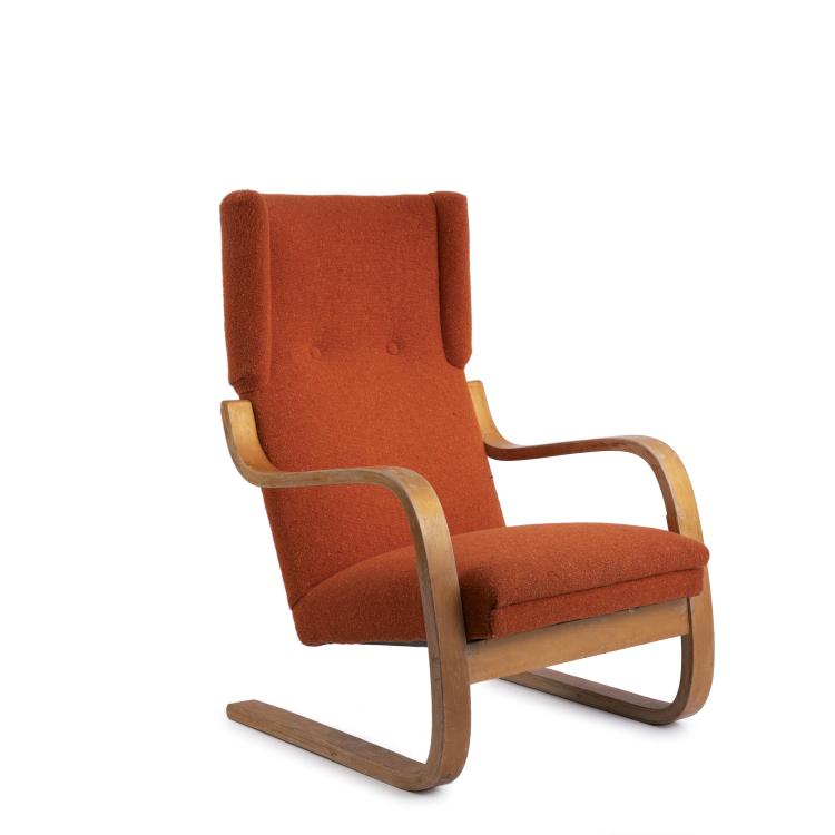 Bild 1 zu Objekt, Armlehn-Ohrensessel '36 / 401', 1933, Huonekalu-ja Rakennusty&ouml;tehdas Oy, Turku; Artek, Helsinki, 145B 213