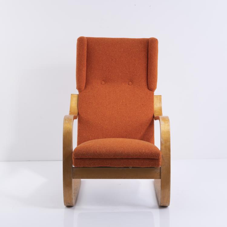 Bild 2 zu Objekt, Armlehn-Ohrensessel '36 / 401', 1933, Huonekalu-ja Rakennusty&ouml;tehdas Oy, Turku; Artek, Helsinki, 145B 213