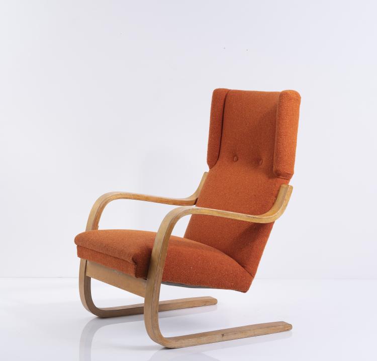 Bild 3 zu Objekt, Armlehn-Ohrensessel '36 / 401', 1933, Huonekalu-ja Rakennusty&ouml;tehdas Oy, Turku; Artek, Helsinki, 145B 213