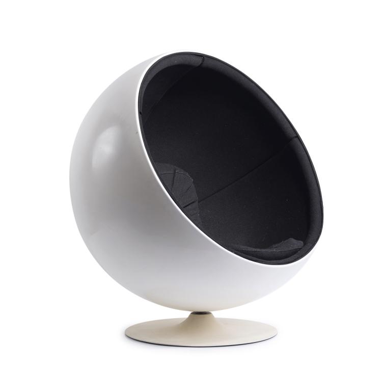 Hauptbild zu Objekt, 'Ball chair' chair, 1963-65, Adelta Oy, Helsinki, 145B 388
