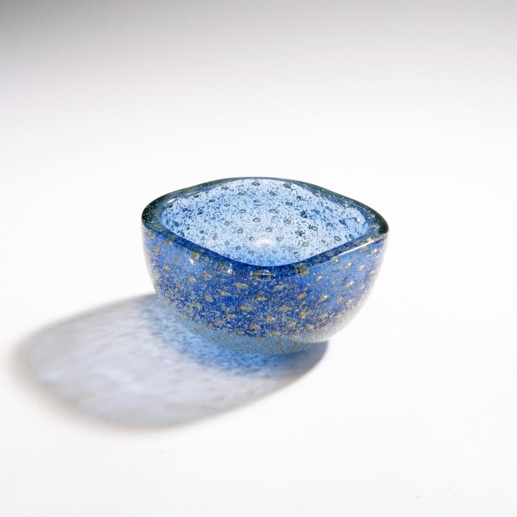 Hauptbild zu Objekt, 'Sommerso a bollicine' bowl, c. 1935, Venini & C., Murano, 146D 711