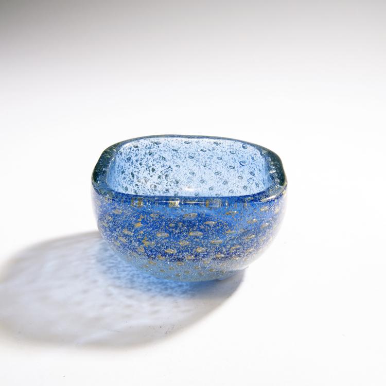 Bild 1 zu Objekt, 'Sommerso a bollicine' bowl, c. 1935, Venini & C., Murano, 146D 711