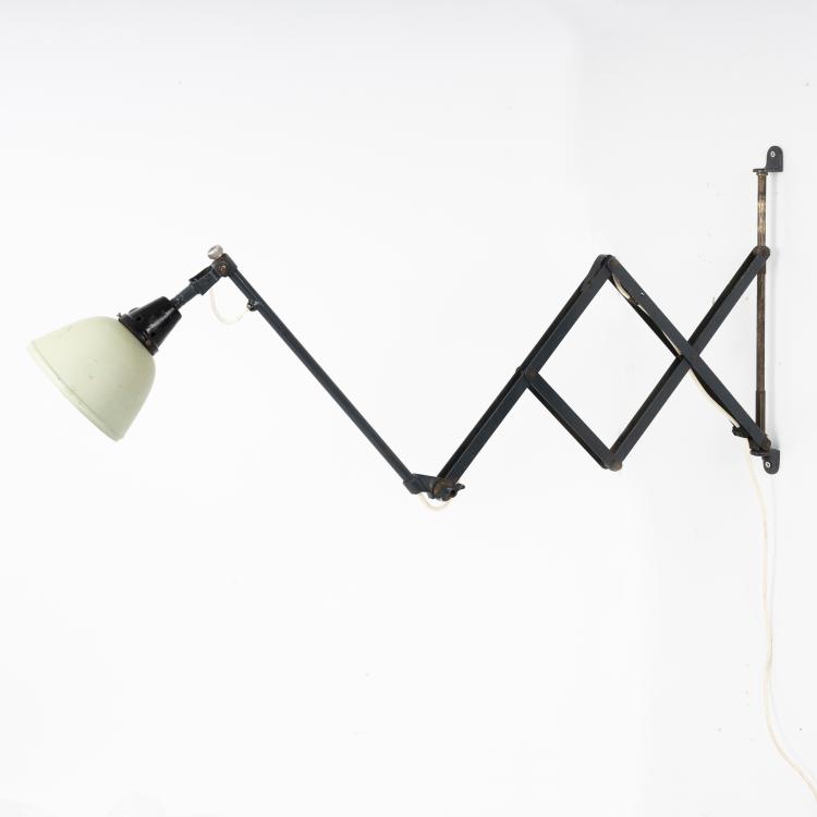 Bild 3 zu Objekt, 'Midgard' scissor light, 1926, Industriewerke Auma; R&ouml;nneberger & Fischer; Midgard, 146C 405