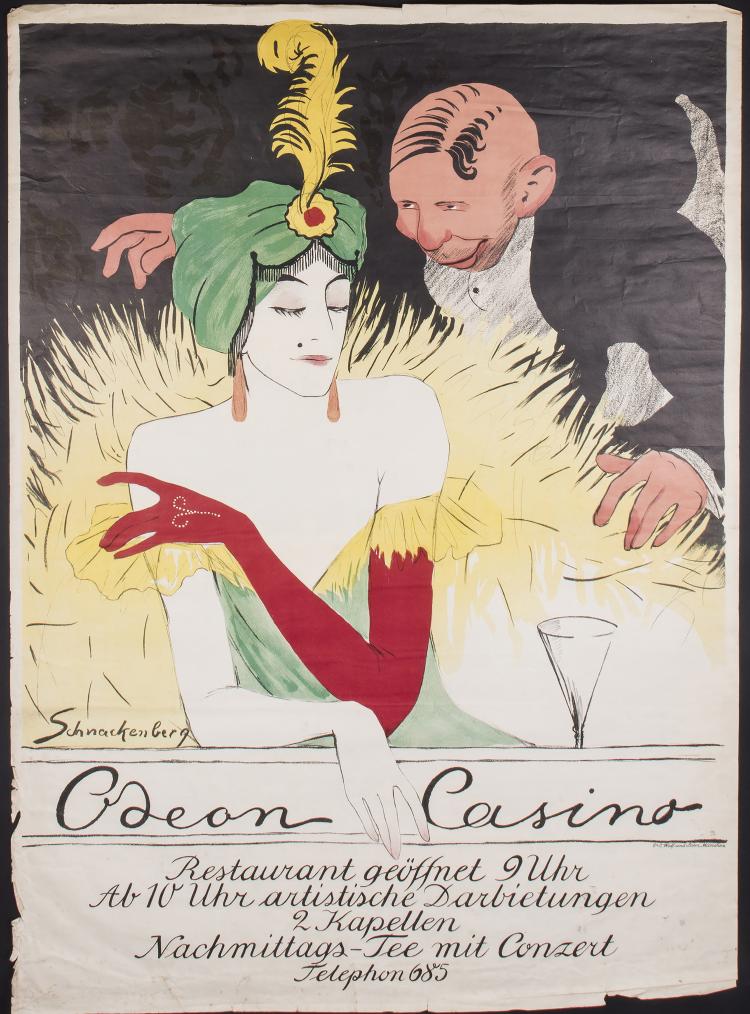Hauptbild zu Objekt, Poster 'Odeon Casino', 1911, Dr. C Wolf und Sohn, M&uuml;nchen., 144B 577