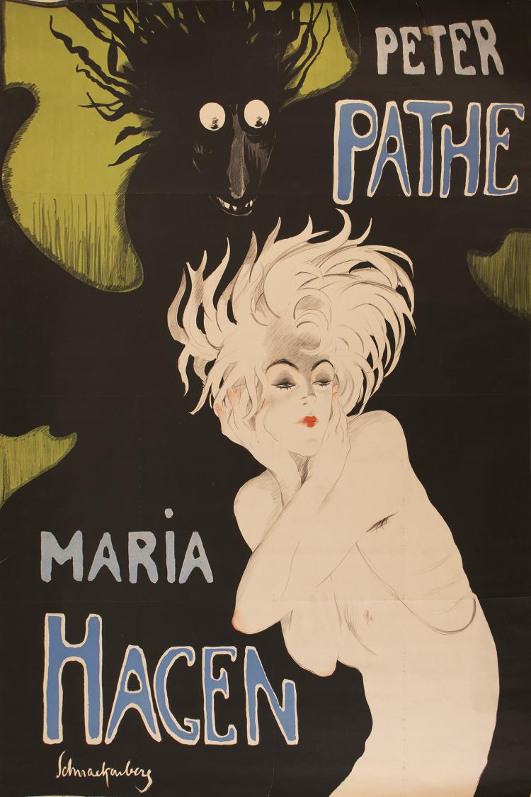 Hauptbild zu Objekt, Poster 'Peter Pathe - Maria Hagen', 1918, Kunstanstalt O. Cons&eacute;e M&uuml;nchen, 144B 579
