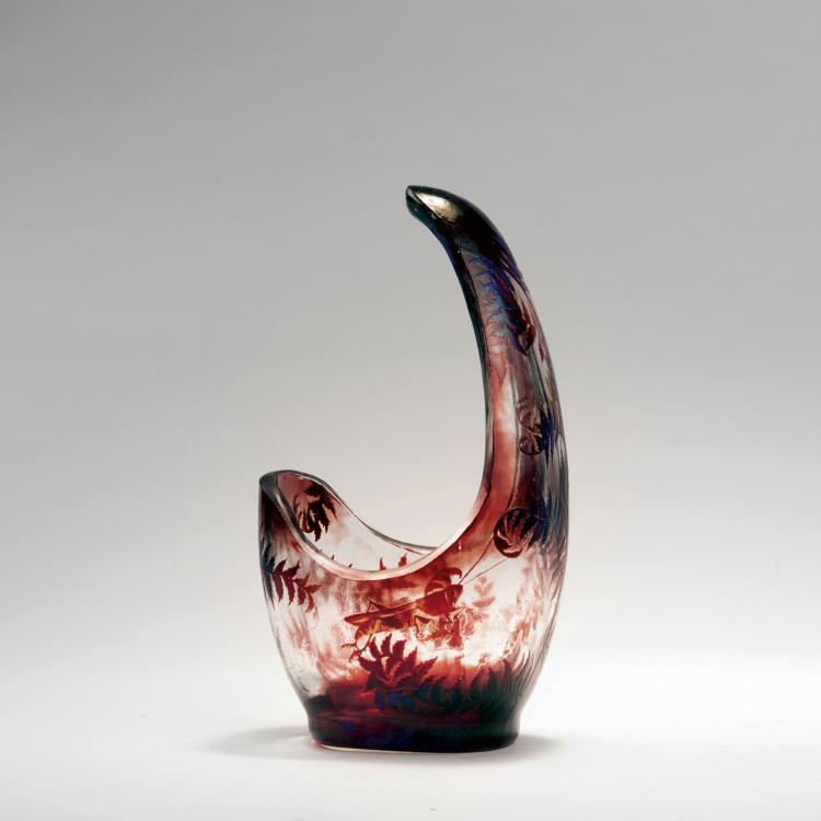 Hauptbild zu Objekt, Zierschale 'Sauterelle et Foug&egrave;res', 1894-95, Gall&eacute;, Emile, Nancy, 144B 151