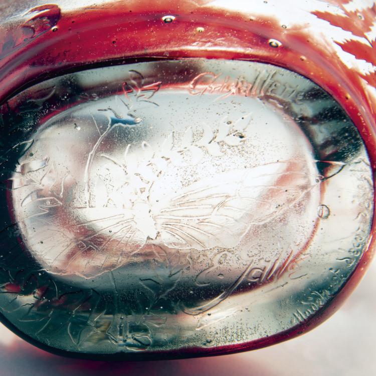 Bild 5 zu Objekt, Zierschale 'Sauterelle et Foug&egrave;res', 1894-95, Gall&eacute;, Emile, Nancy, 144B 151