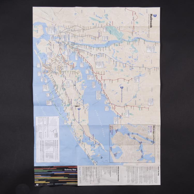 Bild 2 zu Objekt, 'Freiheitsstatue auf NYC Subway Map', 2018, 145C 518