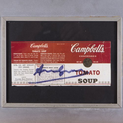 'Campbell´s Soup Label (Tomato)', 1960er Jahre 