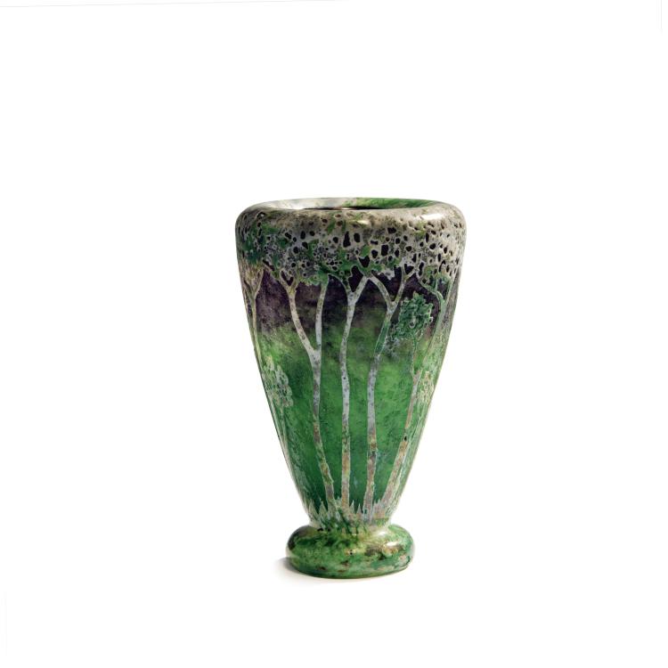 Hauptbild zu Objekt, Vase 'Paysage, P&acirc;te grise', 1902, Daum Fr&egrave;res, Nancy, 144B 97