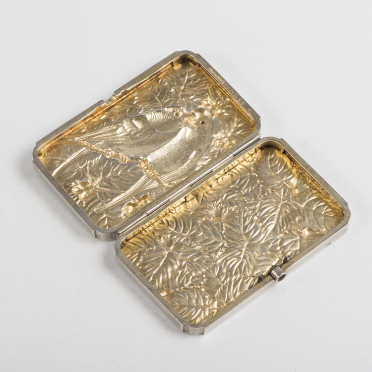 Bild 2 zu Objekt, Box with parakeets, c. 1920, Kuppenheim, Louis, Pforzheim, 144B 447