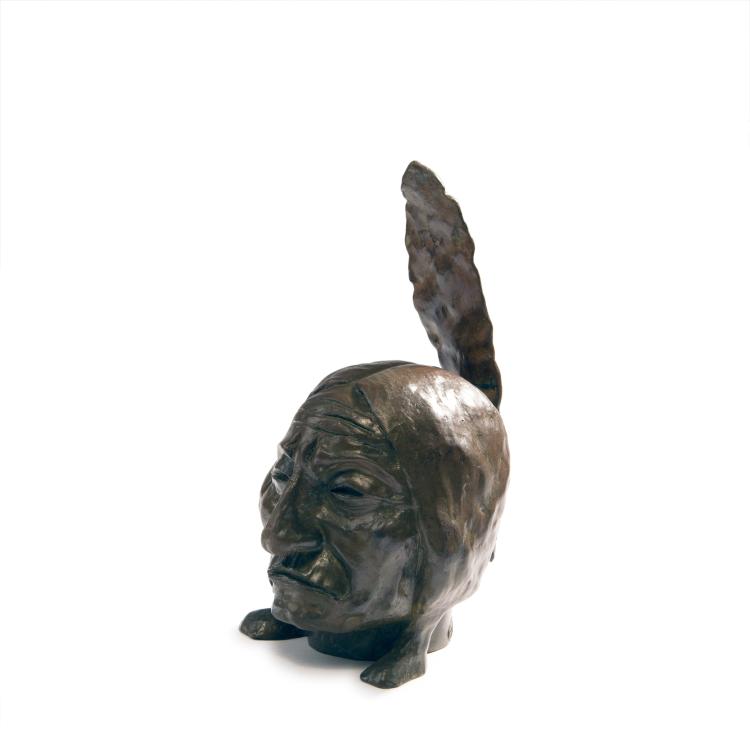 Hauptbild zu Objekt, 'Sitting Bull', c. 1900, Bergman, Herman, Konstgjuteri AB, Stockholm, 144B 289