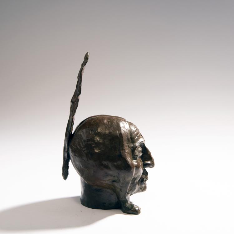 Bild 1 zu Objekt, 'Sitting Bull', c. 1900, Bergman, Herman, Konstgjuteri AB, Stockholm, 144B 289