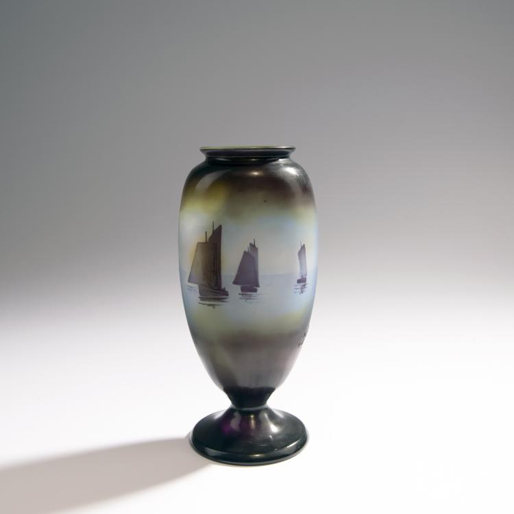 Bild 1 zu Objekt, Vase 'Voiliers', 1914-20, Gall&eacute;, Etablissements, Nancy, 144B 185