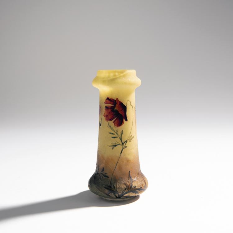 Hauptbild zu Objekt, Kleine Vase 'Pavots', 1901-05, Daum Fr&egrave;res, Nancy, 144B 90