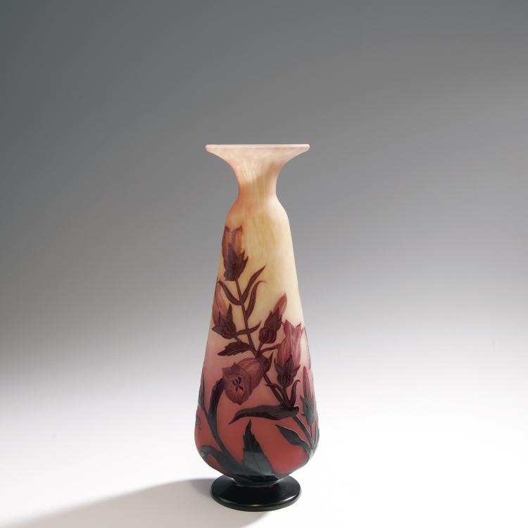 Hauptbild zu Objekt, Gro&szlig;e Vase 'Campanules', 1925er Jahre, Delatte, Andr&eacute;, Nancy, 144B 145