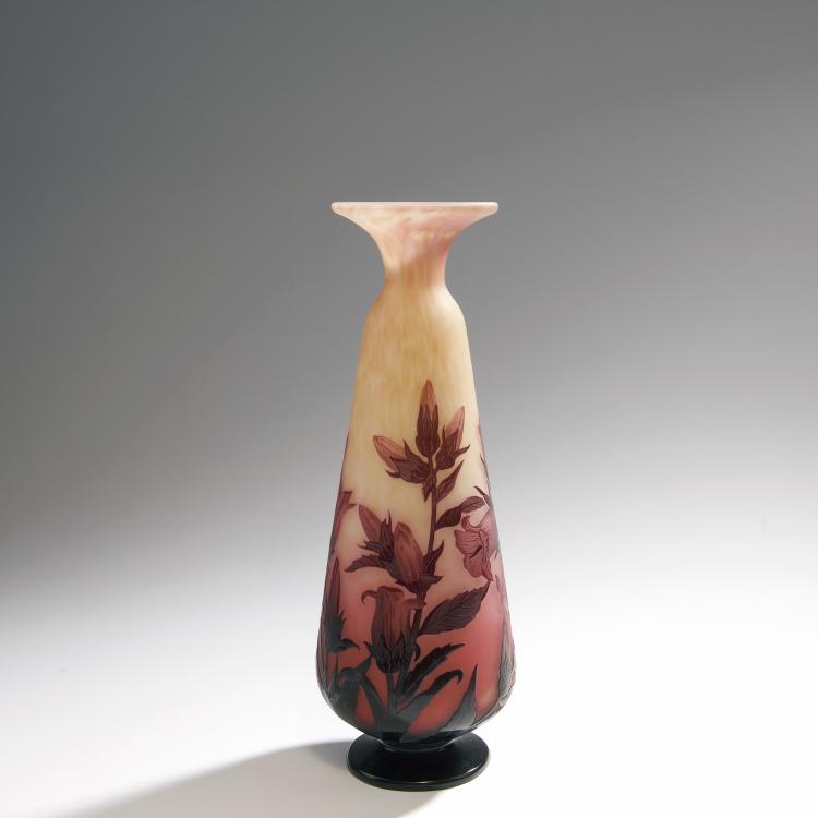 Bild 1 zu Objekt, Gro&szlig;e Vase 'Campanules', 1925er Jahre, Delatte, Andr&eacute;, Nancy, 144B 145