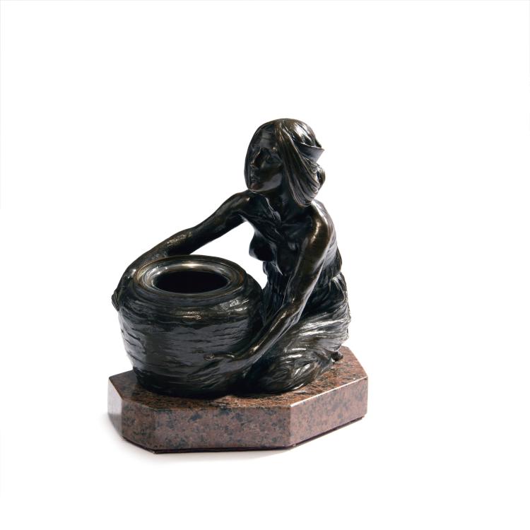 Bild 1 zu Objekt, Inkwell with girl, c. 1900, Gurschner, Gustav, Wien, 144B 314