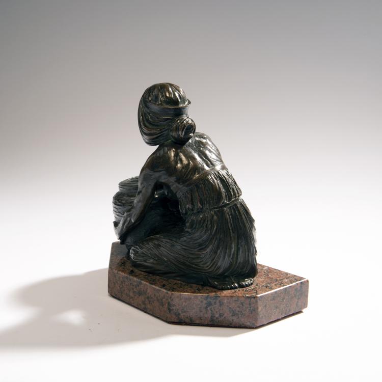 Bild 2 zu Objekt, Inkwell with girl, c. 1900, Gurschner, Gustav, Wien, 144B 314