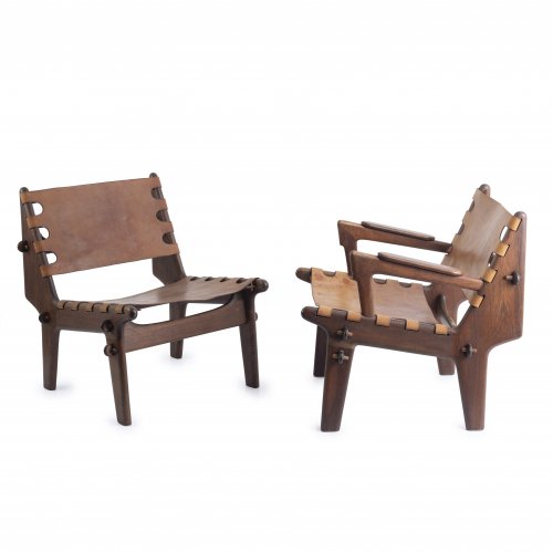 Armchair and chair, c. 1970