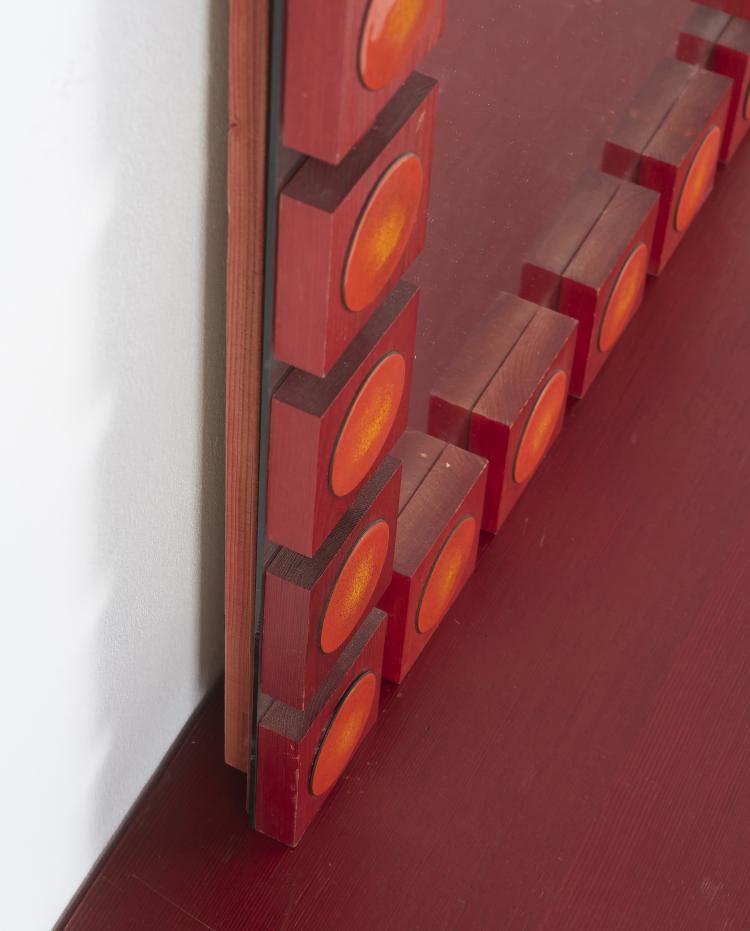 Bild 3 zu Objekt, Wall mirror, c. 1963, Ewa Wrangel, AB Glas & Tr&auml;, Hovmantorp, Schweden (G&T), 146C 597