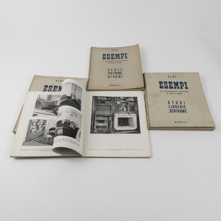 Bild 1 zu Objekt, Vier B&auml;nde 'Esempi', 1952-1954, Fachliteratur, 145B 481