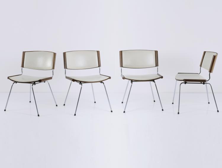 Hauptbild zu Objekt, Four '150' chairs, 1958, Kolds Savvaerk, D&auml;nemark, 145B 313