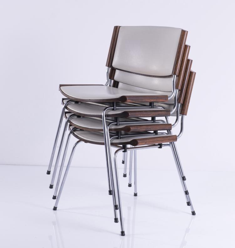 Bild 1 zu Objekt, Four '150' chairs, 1958, Kolds Savvaerk, D&auml;nemark, 145B 313