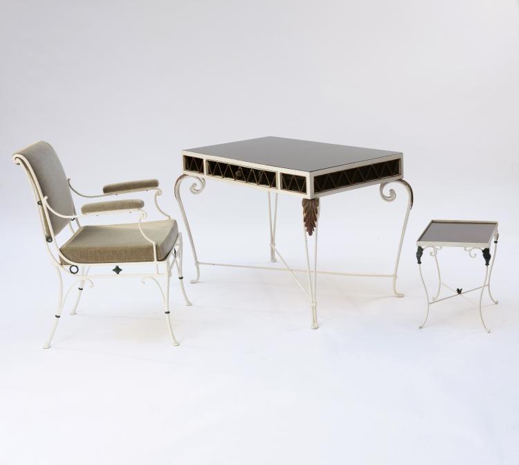 Hauptbild zu Objekt, Desk, armchair and side table, 1940/50s , Frankreich, 145B 222