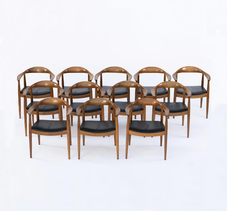 Hauptbild zu Objekt, 12 'The Chair' - 'PP 503' chairs, PP M&ouml;bler, Kopenhagen, 145B 235