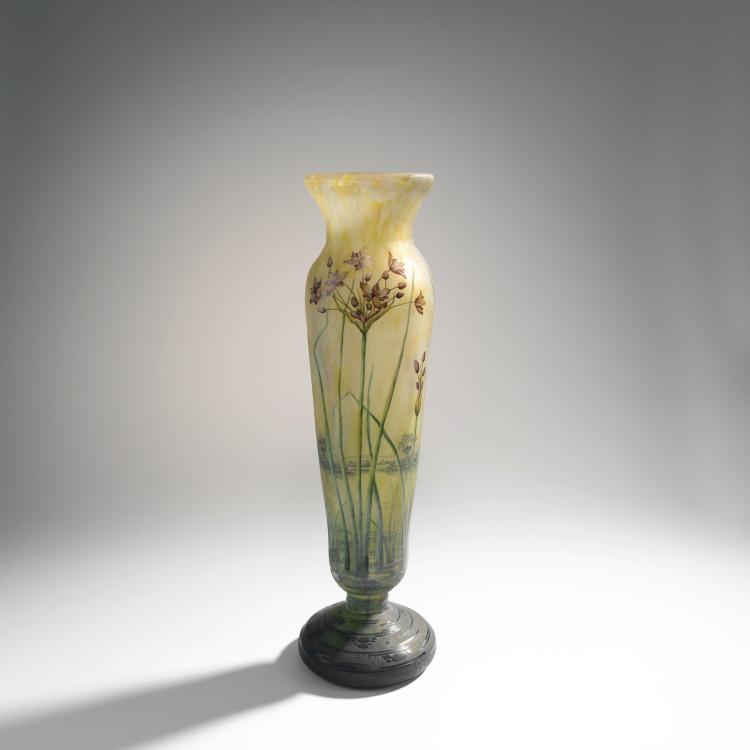 Hauptbild zu Objekt, Gro&szlig;e Vase 'Flore de l'Etang', 1910-15, Daum Fr&egrave;res, Nancy, 144B 117