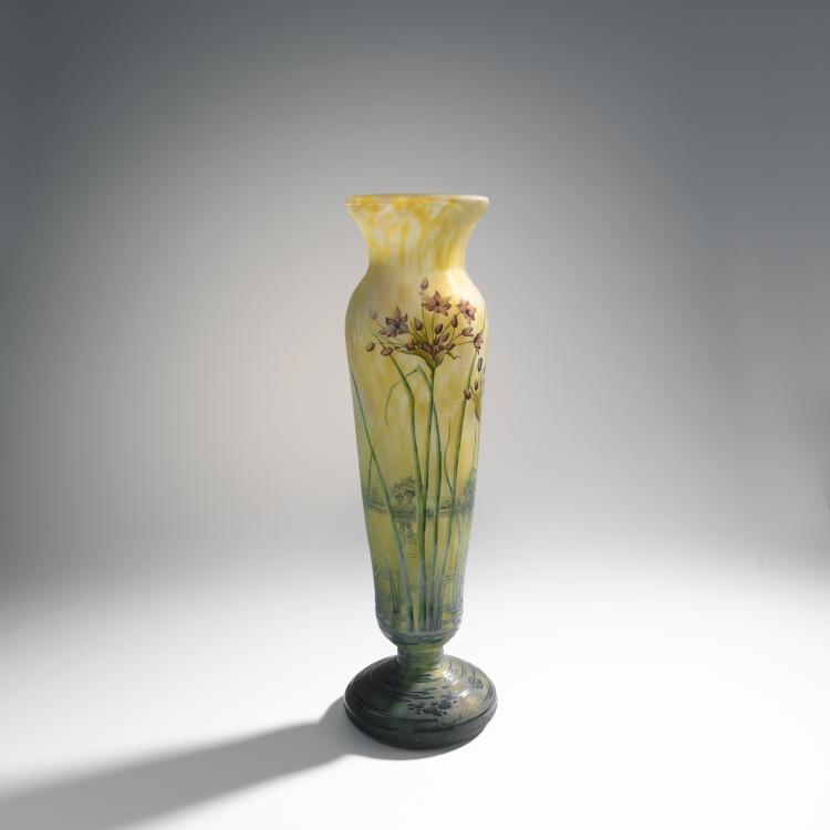 Bild 1 zu Objekt, Gro&szlig;e Vase 'Flore de l'Etang', 1910-15, Daum Fr&egrave;res, Nancy, 144B 117