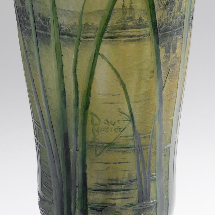 Bild 2 zu Objekt, Gro&szlig;e Vase 'Flore de l'Etang', 1910-15, Daum Fr&egrave;res, Nancy, 144B 117