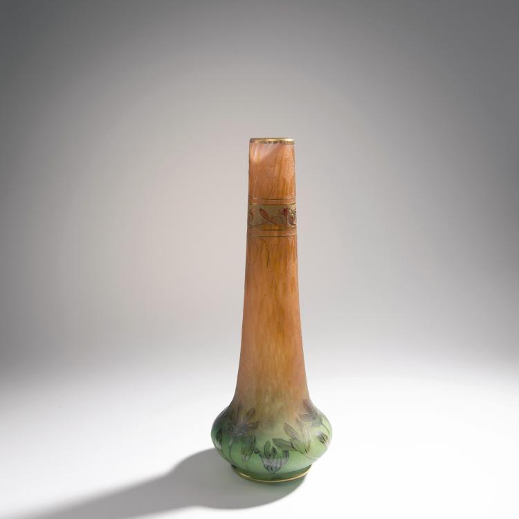 Hauptbild zu Objekt, 'Colchiques' vase, 1895-1900, Daum Fr&egrave;res, Nancy, 144B 72