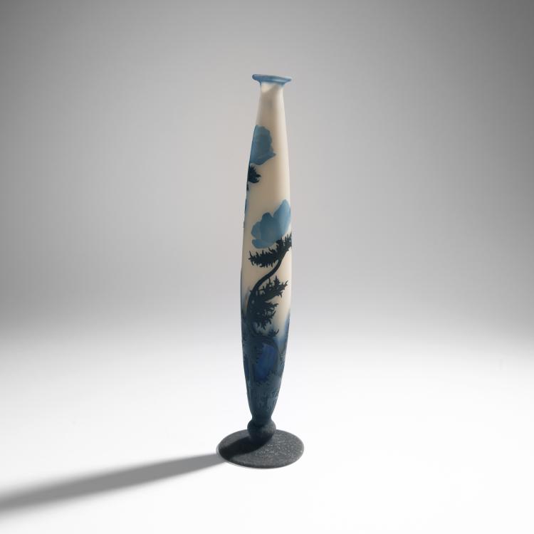 Bild 1 zu Objekt, Vase 'An&eacute;mones bleues', 1920er Jahre, Muller Fr&egrave;res, Lun&eacute;ville, 144B 205