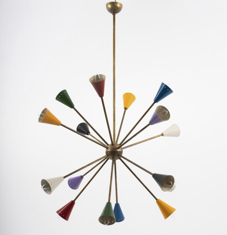 Hauptbild zu Objekt, Ceiling light 'Sputnik', c. 1959, Italien, 145B 332
