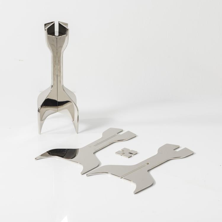 Hauptbild zu Objekt, Zwei Kerzenleuchter, um 1961, Gavina, Mailand, 145A 158