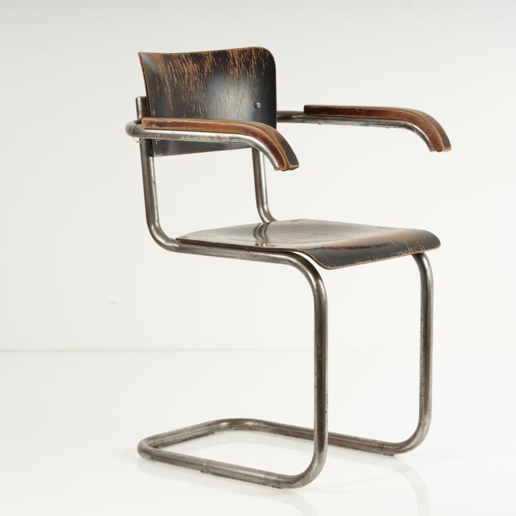 Bild 3 zu Objekt, Armlehnstuhl 'B 43/F', um 1933, Thonet, Frankenberg, 145A 106