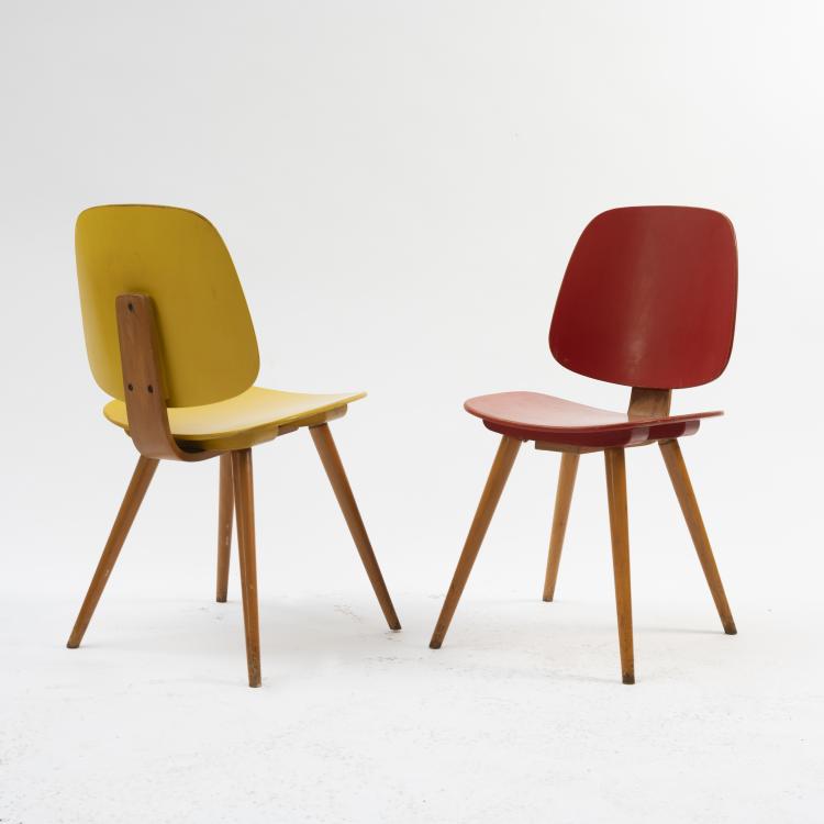 Bild 1 zu Objekt, Zwei St&uuml;hle '703', 1954, Thonet, Frankenberg, 145A 155