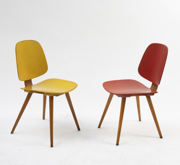 Bild 6 zu Objekt, Zwei St&uuml;hle '703', 1954, Thonet, Frankenberg, 145A 155