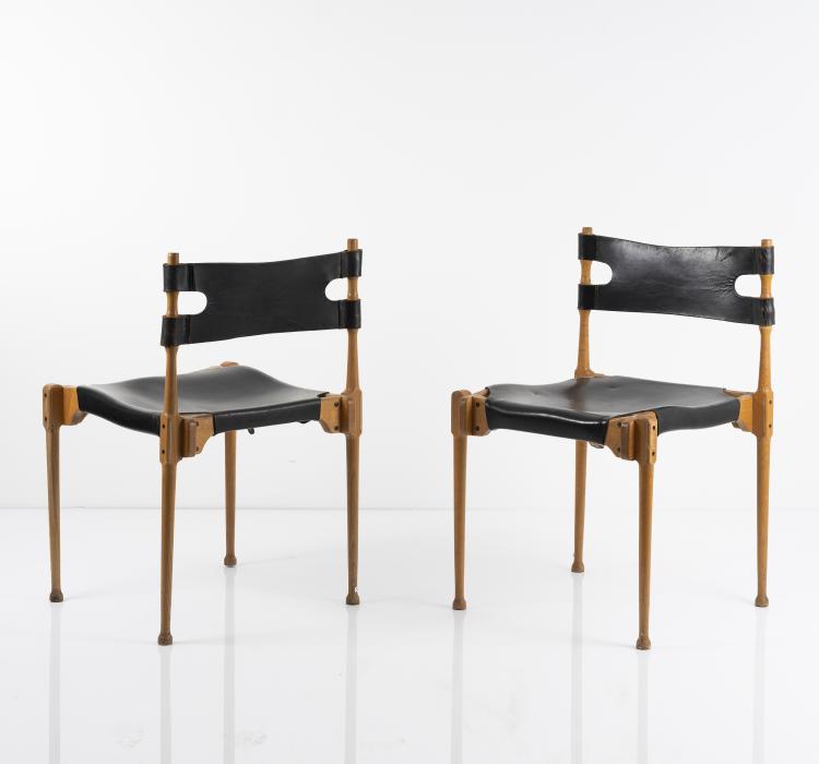 Bild 1 zu Objekt, Two 'Montreal' stacking chairs, 1967, Fr&ouml;scher & Co., Karl, Steinheim/Murr., 145A 160