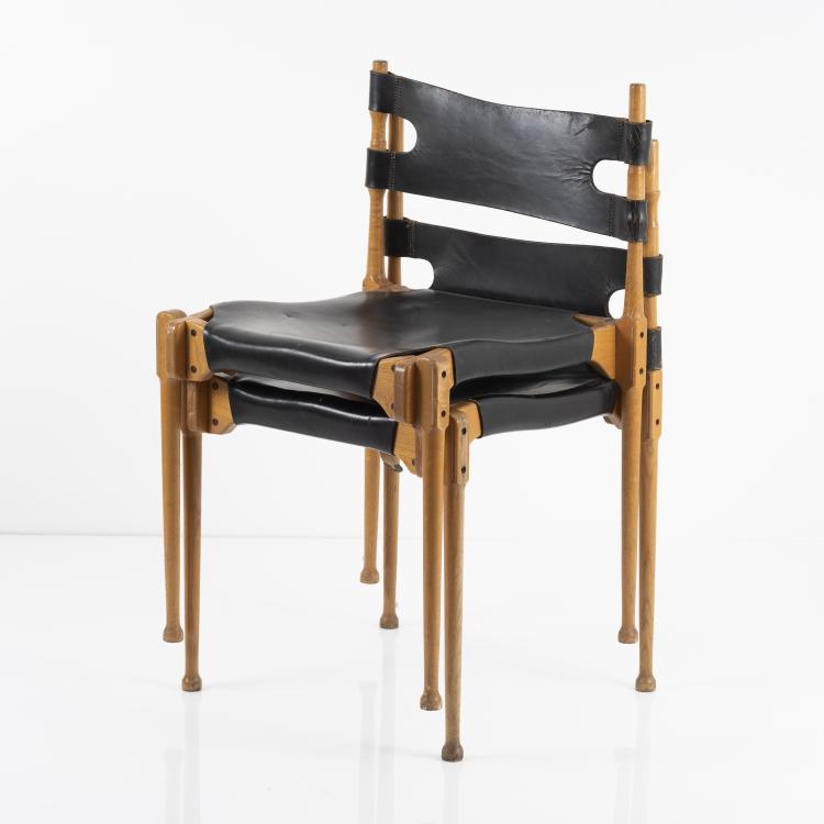 Bild 3 zu Objekt, Two 'Montreal' stacking chairs, 1967, Fr&ouml;scher & Co., Karl, Steinheim/Murr., 145A 160