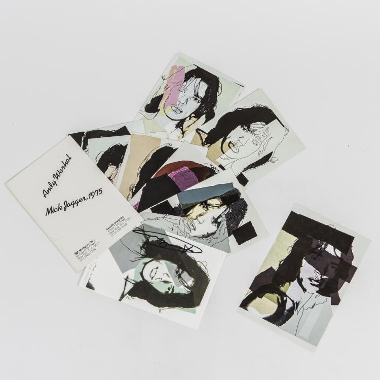 Hauptbild zu Objekt, Portfolio 'Andy Warhol Mick Jagger', Castelli Graphics, 145C 587