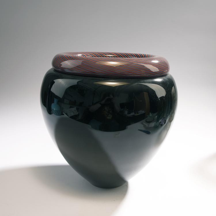 Bild 1 zu Objekt, Vase, c. 1984, Effetre International, Murano, 146D 889