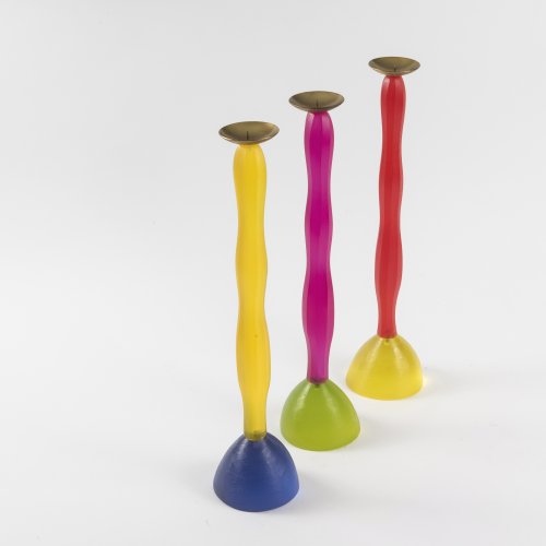 Three 'Benazir' candlesticks