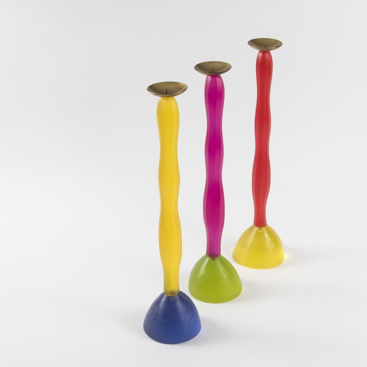Bild 3 zu Objekt, Three 'Benazir' candlesticks, Galerie 'En Attendant les Barbares', Paris, 145B 253