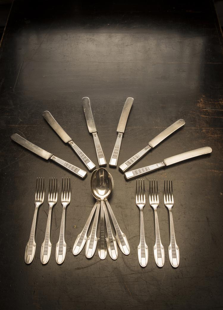 Bild 2 zu Objekt, 18 pieces '124' flatware, c. 1902, Wellner, August, S&ouml;hne, Aue, 144B 508