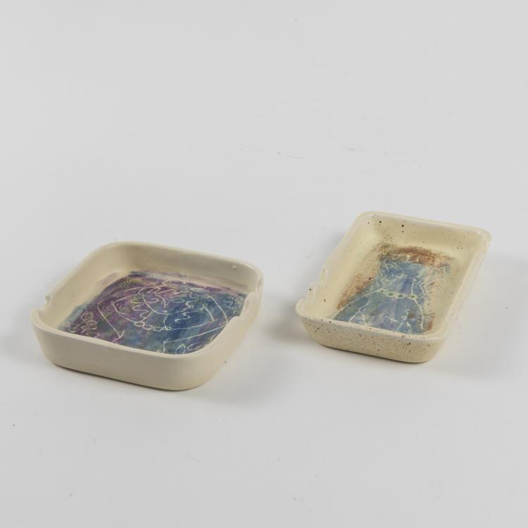 Hauptbild zu Objekt, Two ashtrays, 1938, Artigas, Josep Llorens, Gallifa, 146C 575