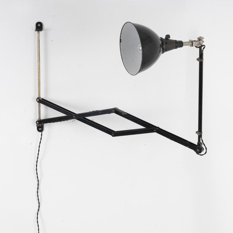 Bild 2 zu Objekt, Scherenleuchte 'Wandarm Nr. 110 Gr&ouml;&szlig;e I', um 1926, Industriewerke Auma; R&ouml;nneberger & Fischer; Midgard, 145A 23